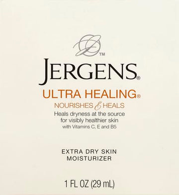 Textura suave de loción Jergens Ultra Healing en la piel