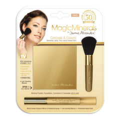 Brocha profesional MagicMinerals de cerdas cortas para aplicación precisa