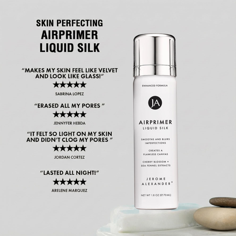 Jerome Alexander MagicMinerals LiquidSilk Air Primer piel más uniforme y lista para el maquillaje