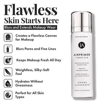 Jerome Alexander MagicMinerals LiquidSilk Air Primer textura ligera para una aplicación más fluida