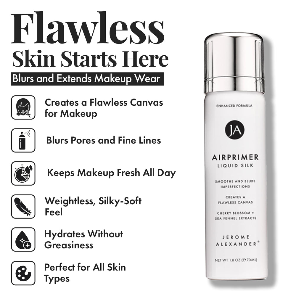 Jerome Alexander MagicMinerals LiquidSilk Air Primer textura ligera para una aplicación más fluida