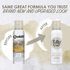 Jerome Russell Punky Glitter plata para cabello y cuerpo, efecto resplandeciente.