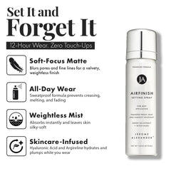 AirFinish de Jerome Alexander, finition matte légère pour le teint.
