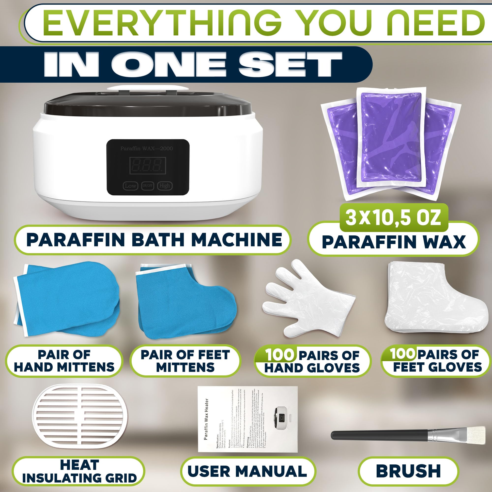 Jerrybox accesorios-kit-parafina, incluye tina, bloques y manoplas para uso completo