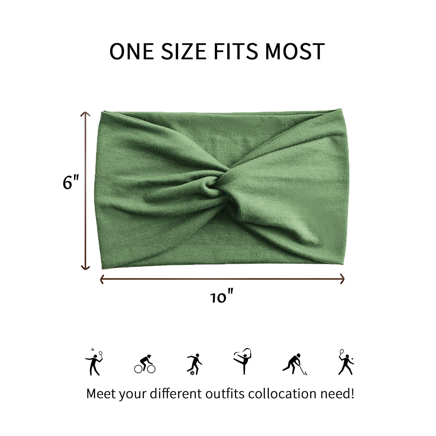 Jesries turbante ancho para estilo versátil y elegante en cualquier ocasión.