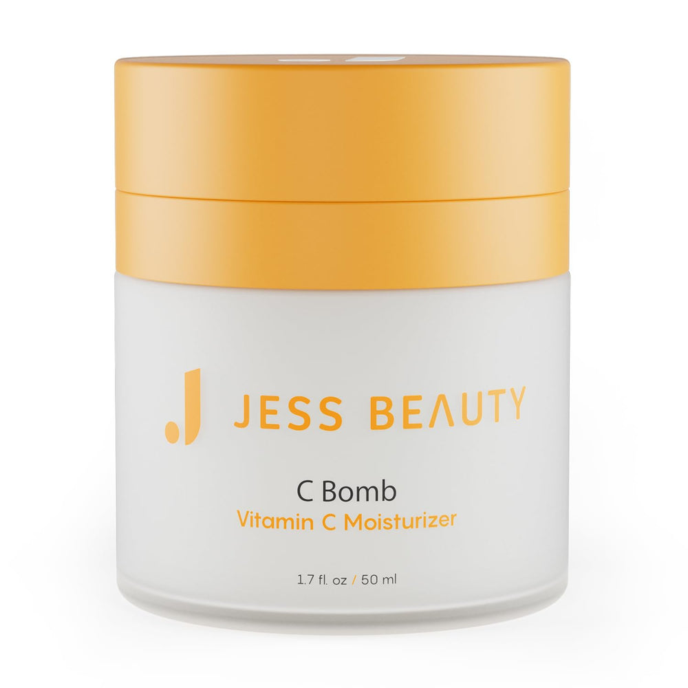 La crema JESS BEAUTY C Bomb en bote ofrece hidratación suave para la piel.
