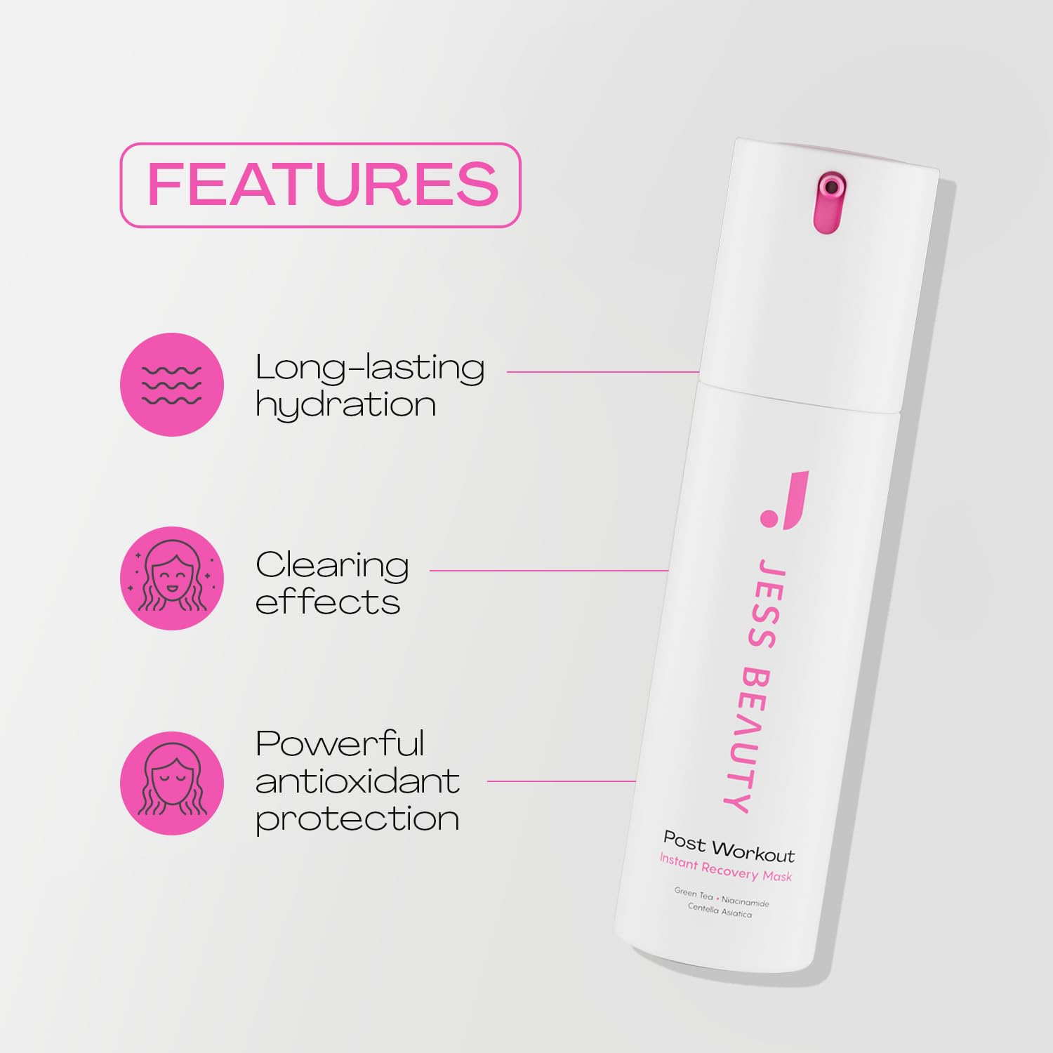 JESS BEAUTY Centella Asiática favorece regeneración suave de la piel.