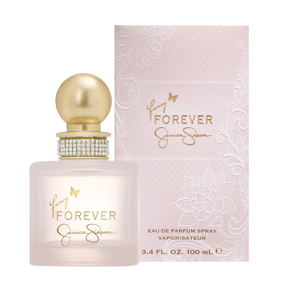 Jessica Simpson Fancy Forever, frasco de perfume, ideal para uso diario y eventos especiales.