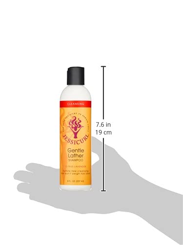 Jessicurl Champú Espuma Suave, cabello mojado con espuma suave para hidratación.