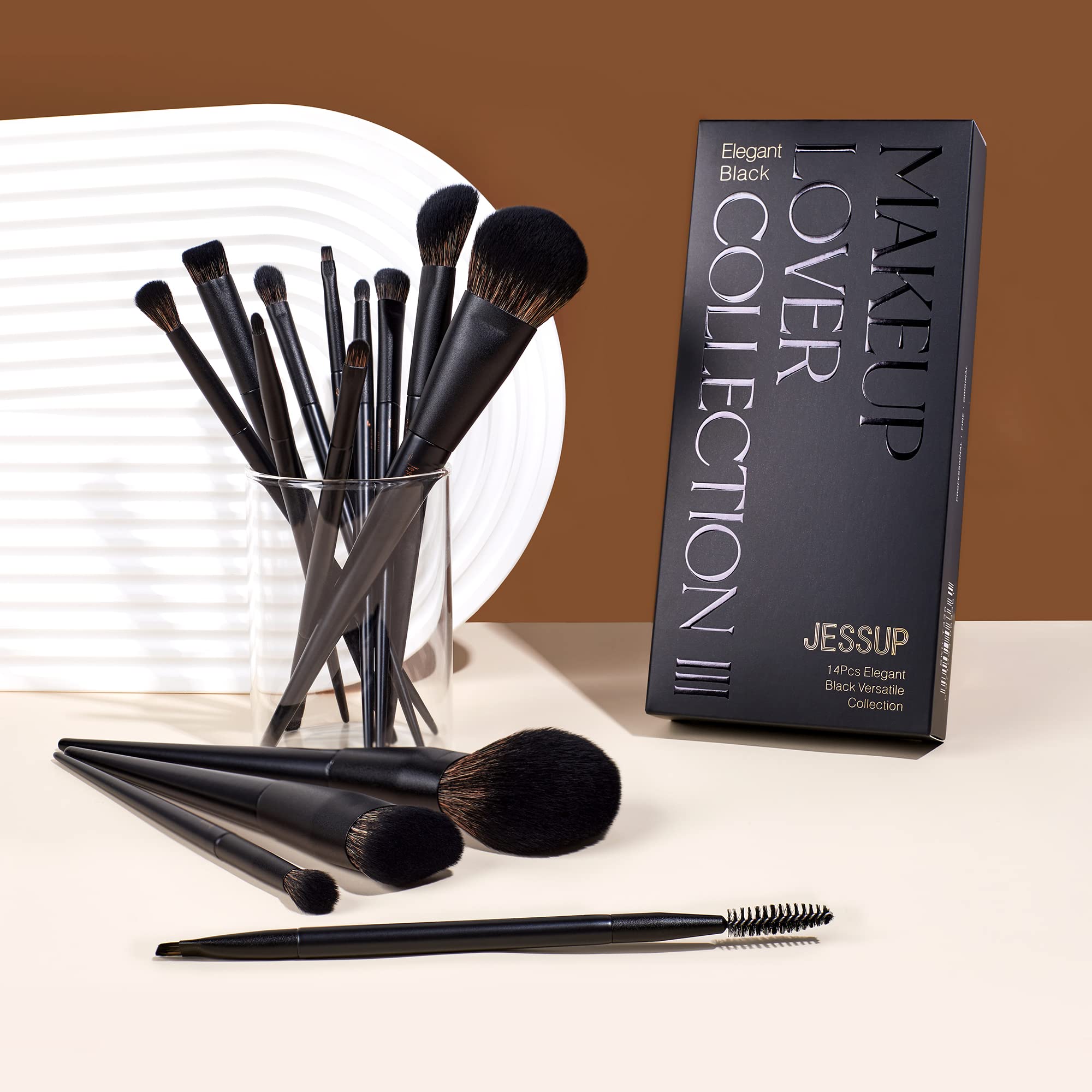 Set de brochas para ojos Jessup facilita sombras y difuminado.