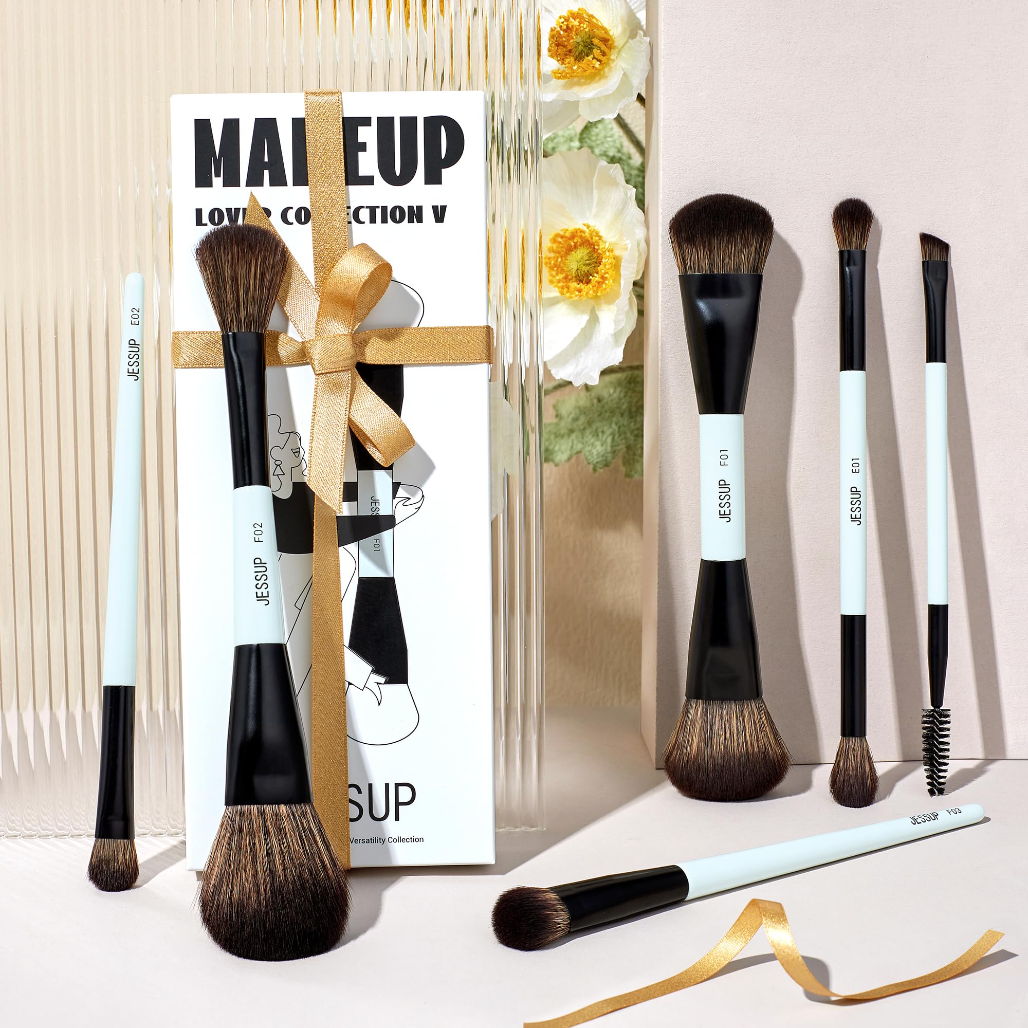 Etui cadeau élégant Jessup pour kit de pinceaux.