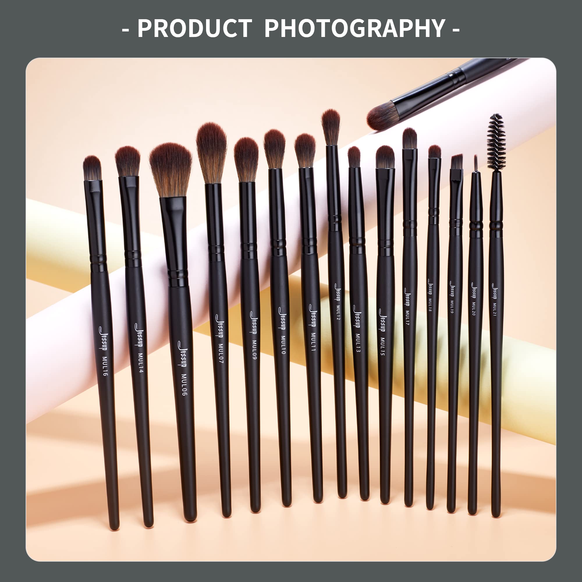 Pinceau synthétique doux Jessup pour peau sensible et application douce