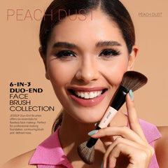 Pinceaux Jessup F04 fond et blush, finition naturelle et homogène.