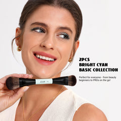 Pincel doble extremo Jessup para difuminar sombras y delinear ojos.
