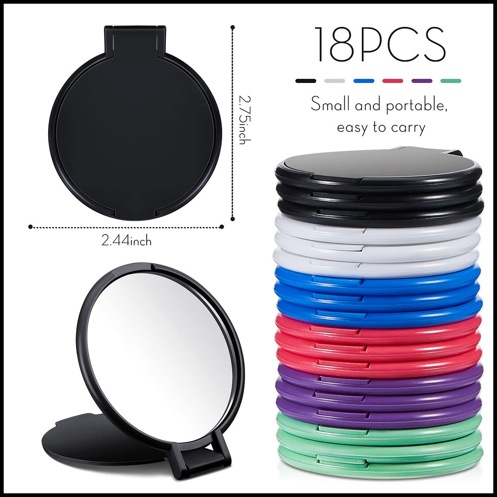 Jetec espejo de bolsillo plegable con diseño clásico, perfecto para el bolso