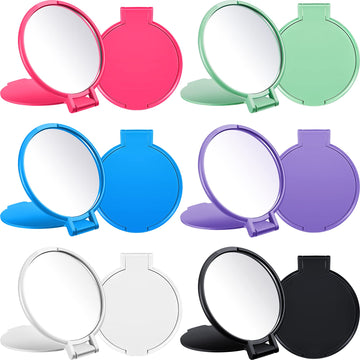 Jetec espejo compacto redondo, paquete de 12, ideal para regalos y uso diario.