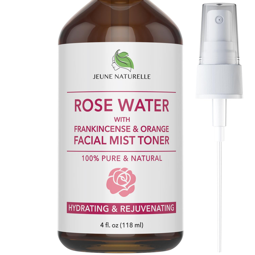 Jeune Naturelle Agua de Rosas Rostro Botella 4oz: hidratación suave y refrescante.