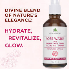 Jeune Naturelle Agua de Rosas Rostro Atomizador ligero para uso diario.
