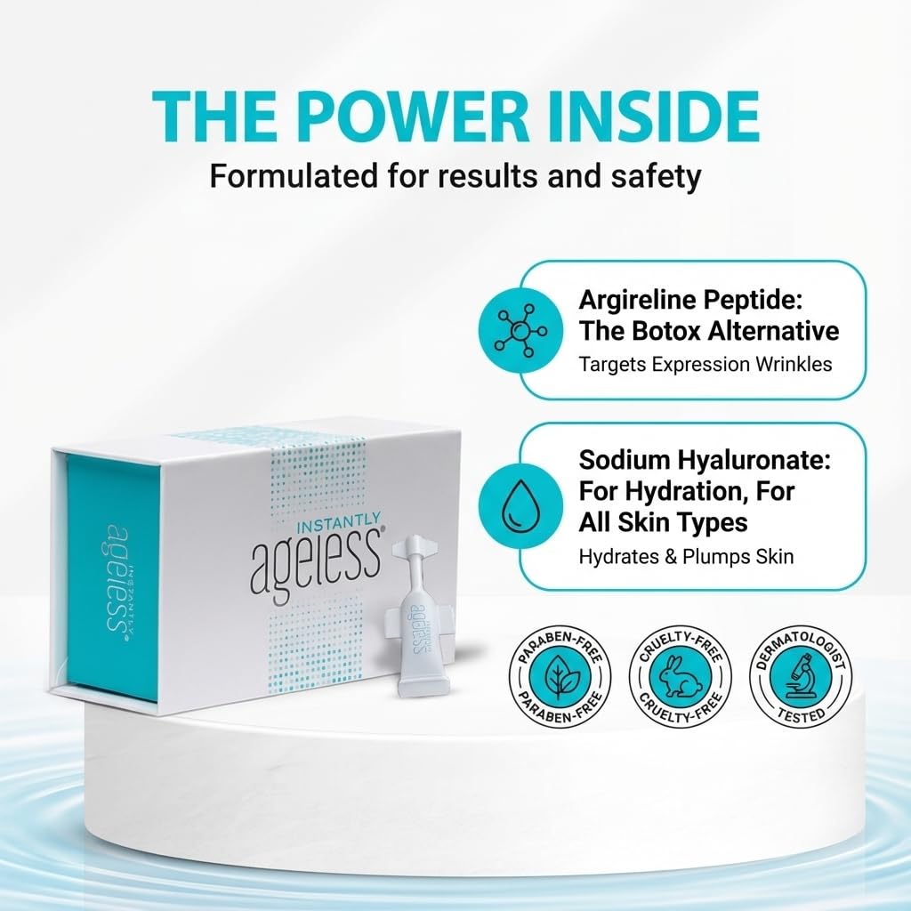 Jeunesse Instantly Ageless – application rapide sans patch, visage frais sans effort.