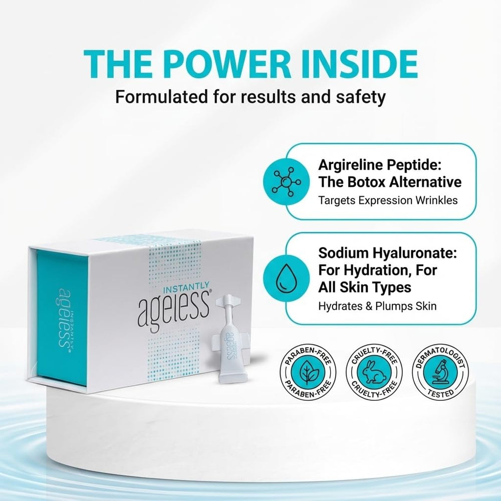 Jeunesse Instantly Ageless – application rapide sans patch, visage frais sans effort.