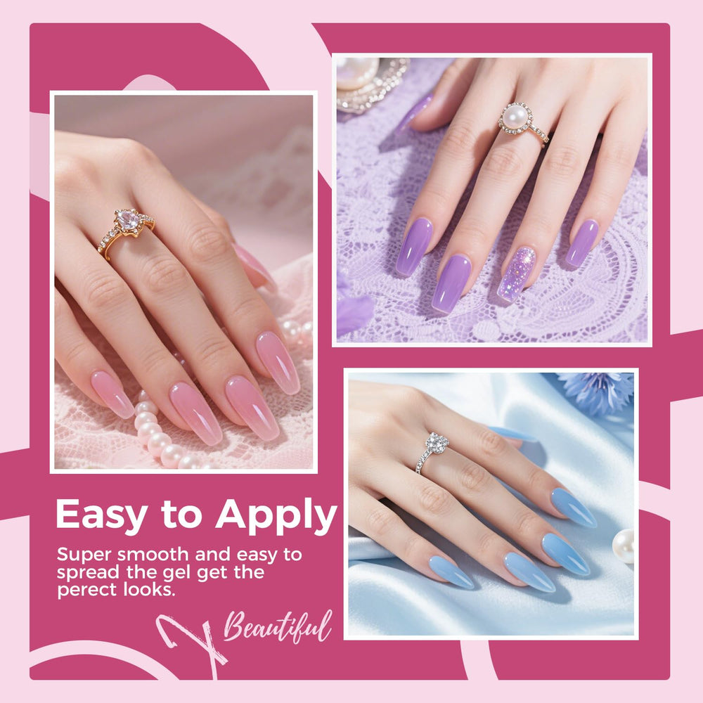 Base coat JEWHITENY de 5 ml mejora la adherencia y protege la uña.
