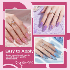 Base coat JEWHITENY de 5 ml mejora la adherencia y protege la uña.