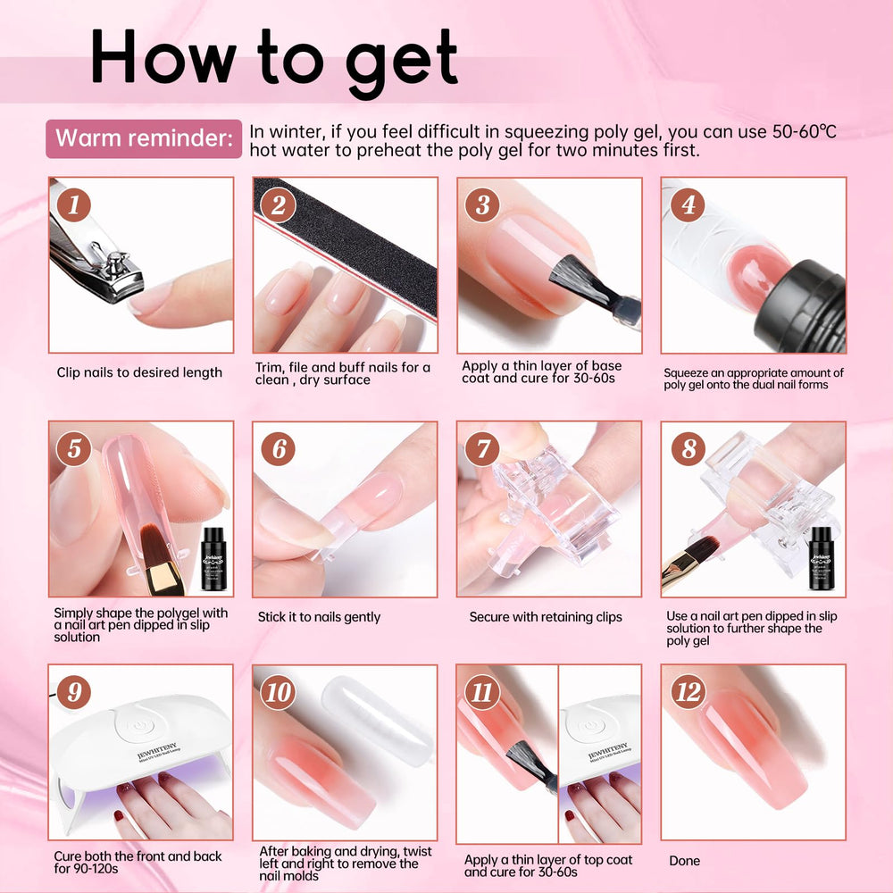 JEWHITENY gel constructor duro para dar forma a las uñas