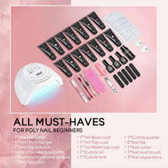 JEWHITENY gel polimero 14 colores 15 ml para uñas duraderas