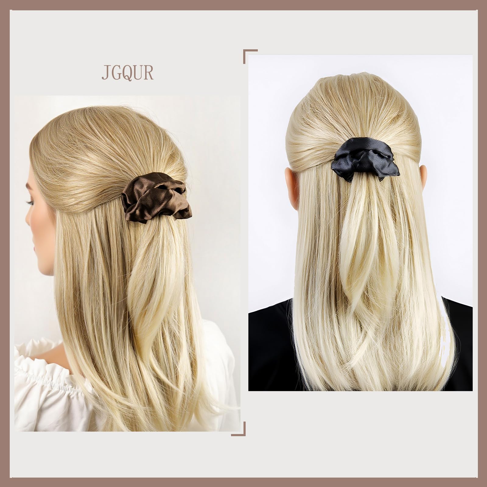 JGQUR tono beige; ideal para peinados diarios.