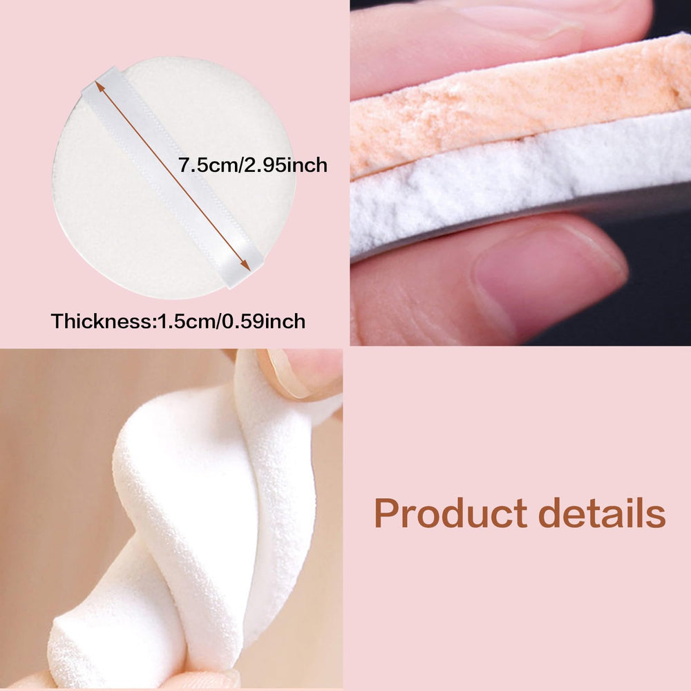 JHJEWH Frasco-vidrio-polvo-cristal, útil para cuerpo y rostro.