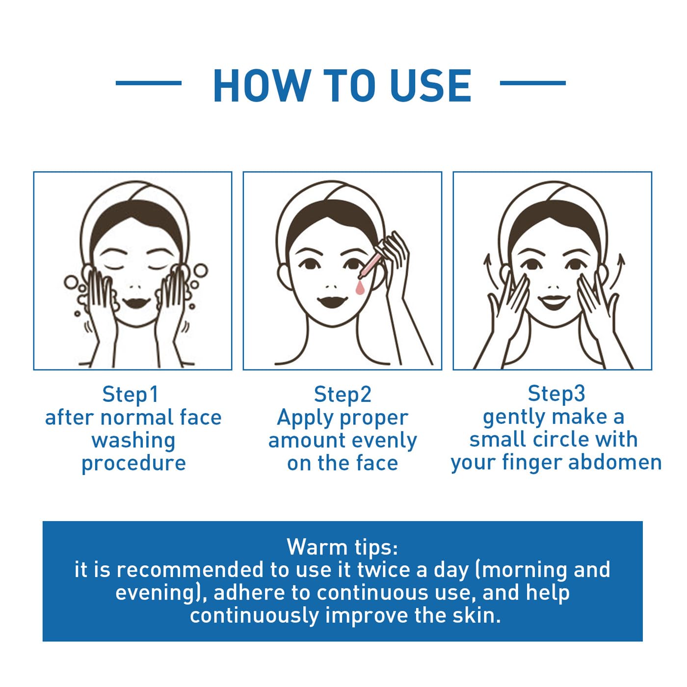 JHKED Serum facial B5, alivio suave para piel irritada.