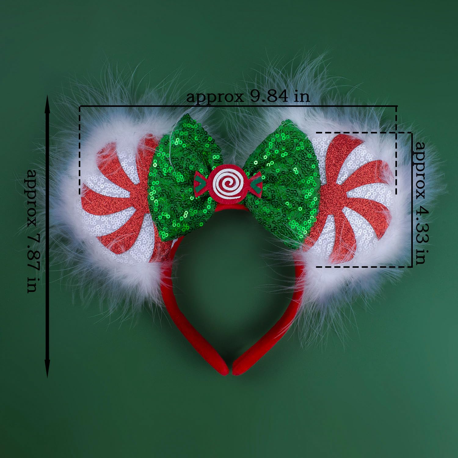 Diadema JIAHANG de terciopelo rojo para un toque elegante
