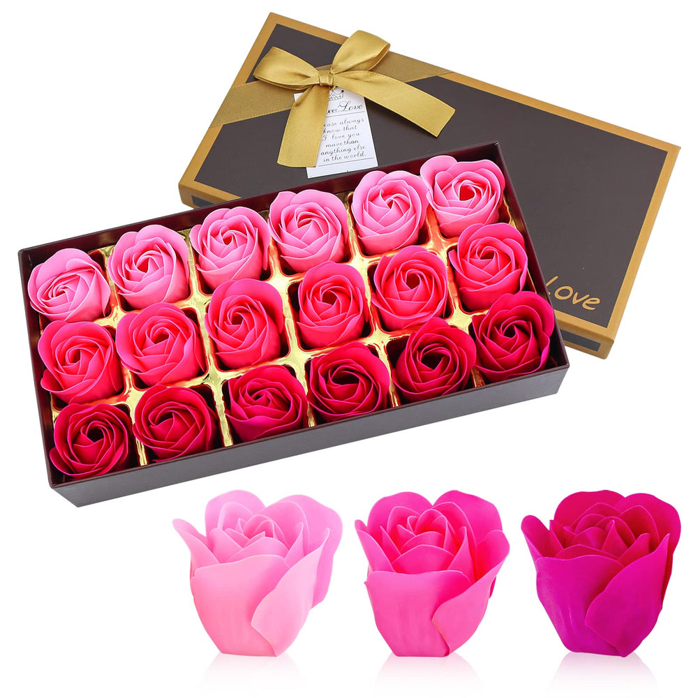 JIALEEY jabón rosa con empaque de lujo, regalo elegante para ella.