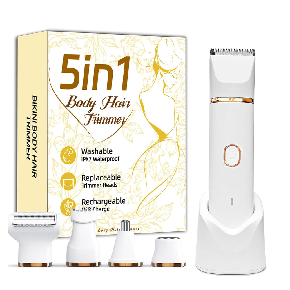 JIANYHW Bikini Trimmer 5 en 1 para rostro, afeitado suave sin tirones.