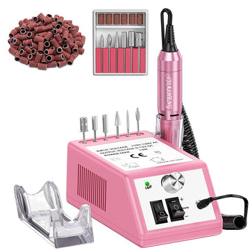 Taladro de uñas JIASHENG 20000rpm en rosa para manicura precisa
