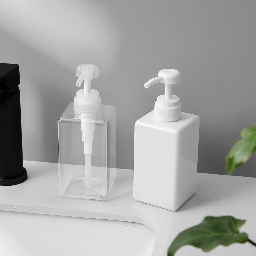 JiatuA envase plástico transparente de 450 ml, visibilidad total del contenido.