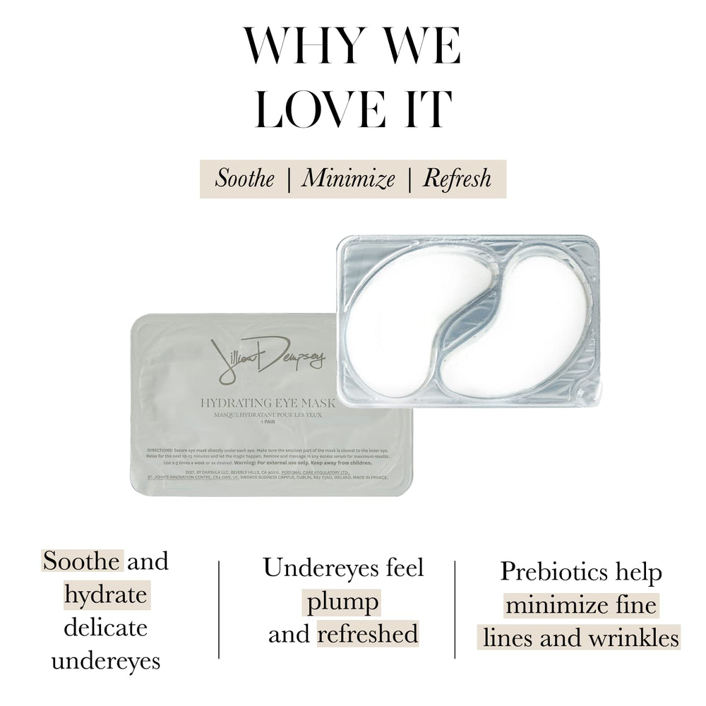 Masques yeux Jillian Dempsey lissent les ridules et les fines lignes