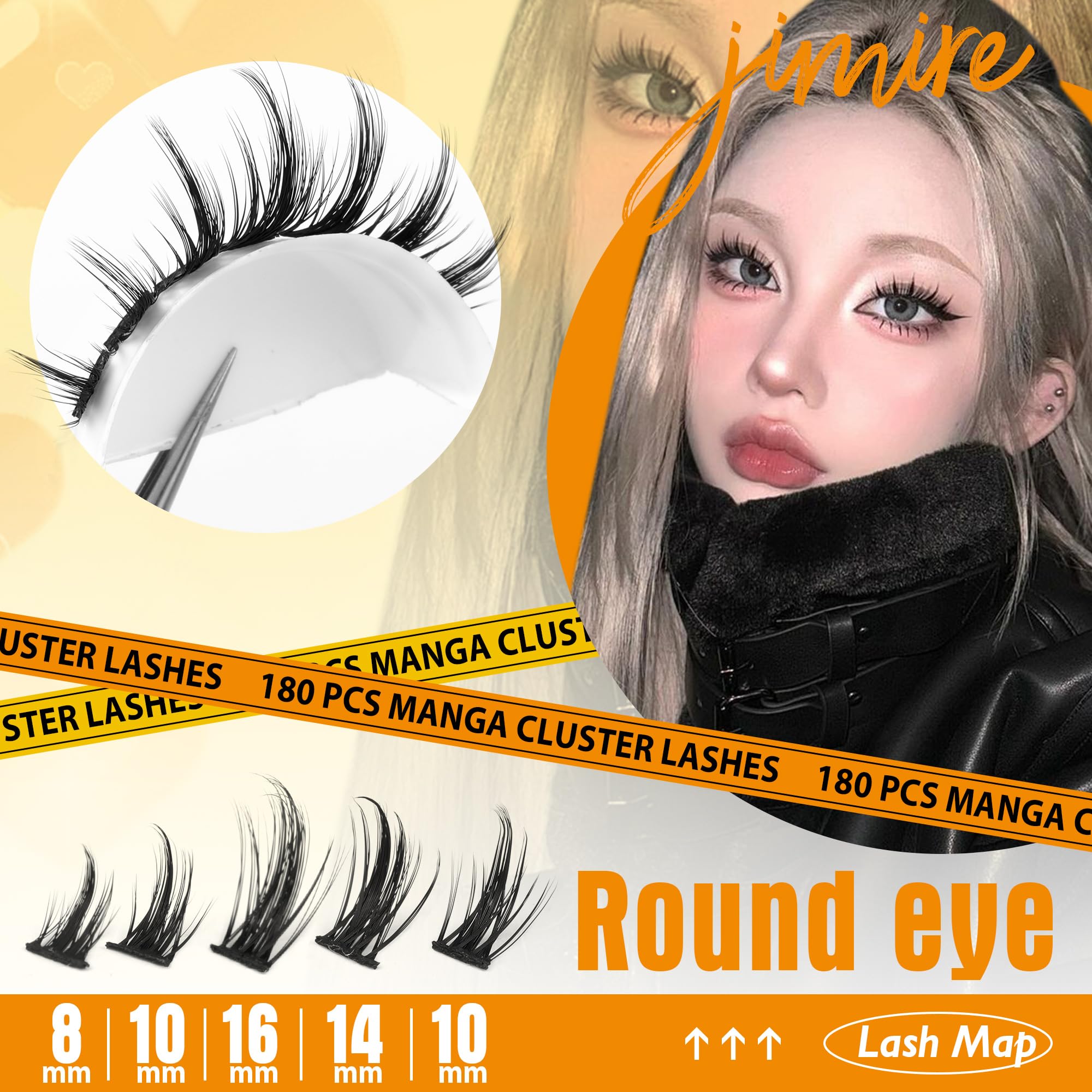 JIMIRE clusters curva-d wispy para look delicado