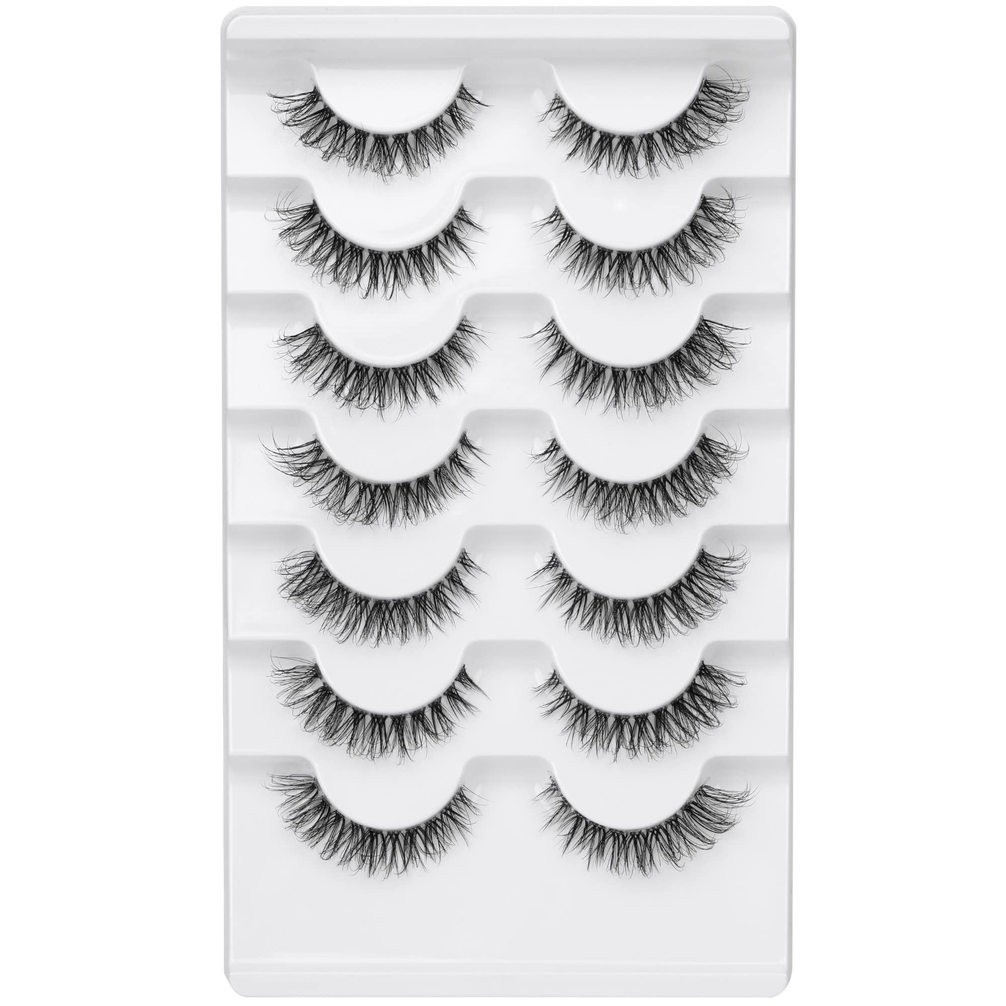 Set de 7 pares JIMIRE Demi-wispies para variedad de estilos.