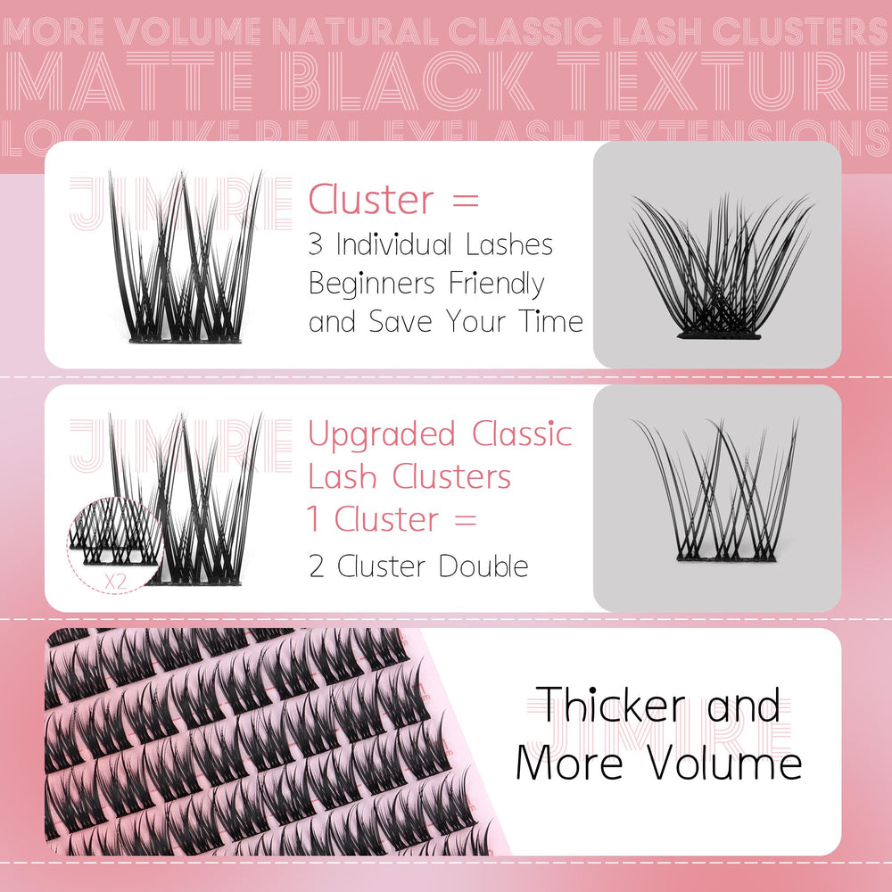 Extensiones JIMIRE en grupos con volumen ligero para un look equilibrado.