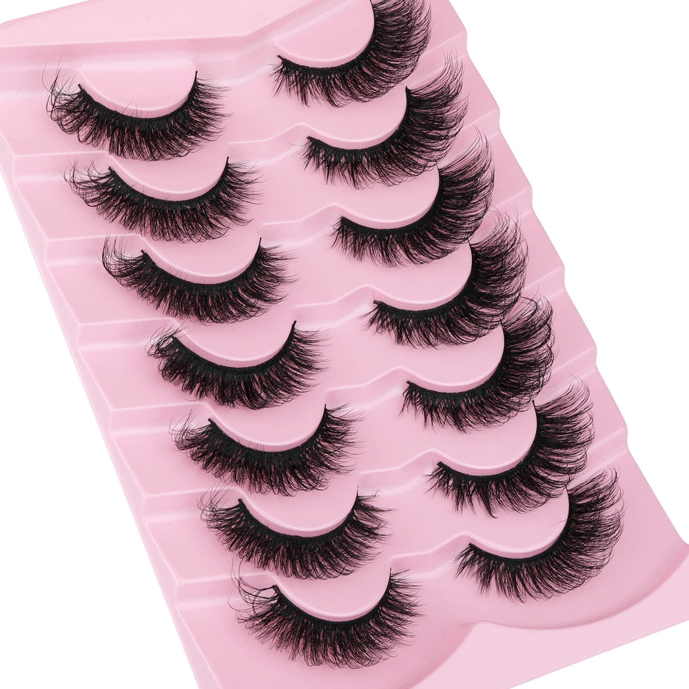 Pestañas JIMIRE visón sintéticas volumen denso para un look más profundo