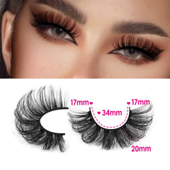 Pestanas JIMIRE mink con efecto extension, apariencia de salon.