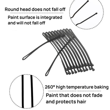 Pinzas curvas Jimmidy para moños y trenzas, uso versátil
