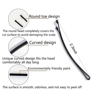 Pinzas curvas Jimmidy para uso diario, diseño ergonómico y cómodo