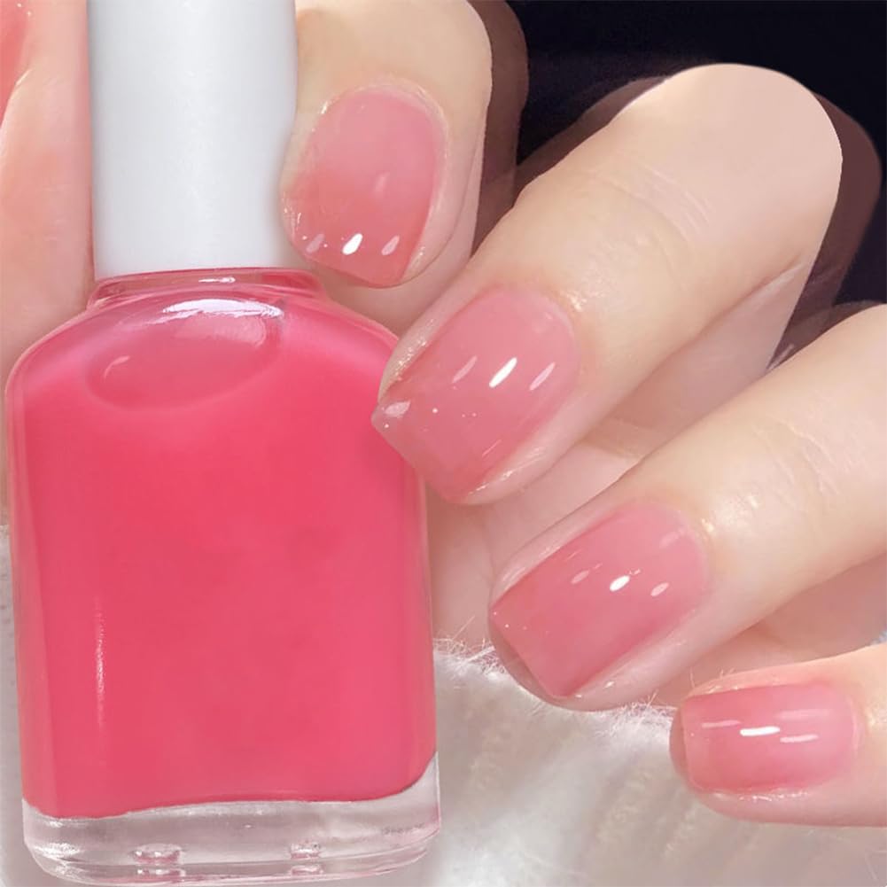 JimysCo COSMOO Nude Nail Polish 12ml, tono nude, acabado suave para uñas.