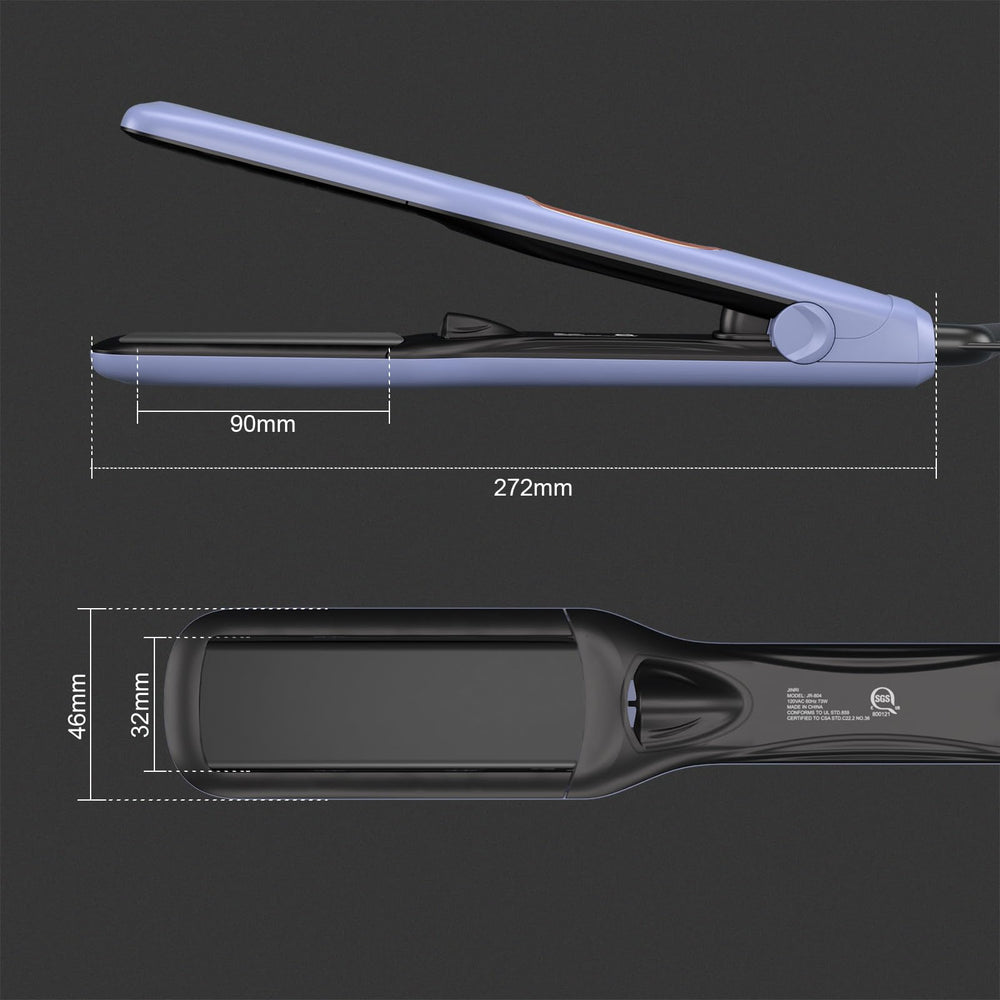 JINRI Hair Iron ofrece rotación de 360° para peinados suaves y sin tirones.