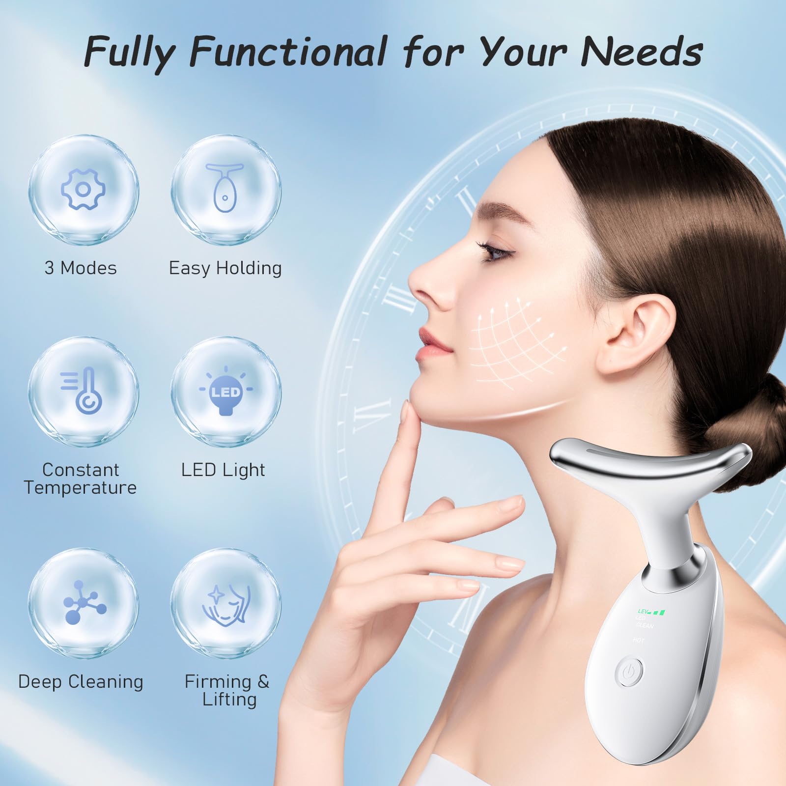 Jinstyles: diseño ergonómico facilita el cuidado del rostro.