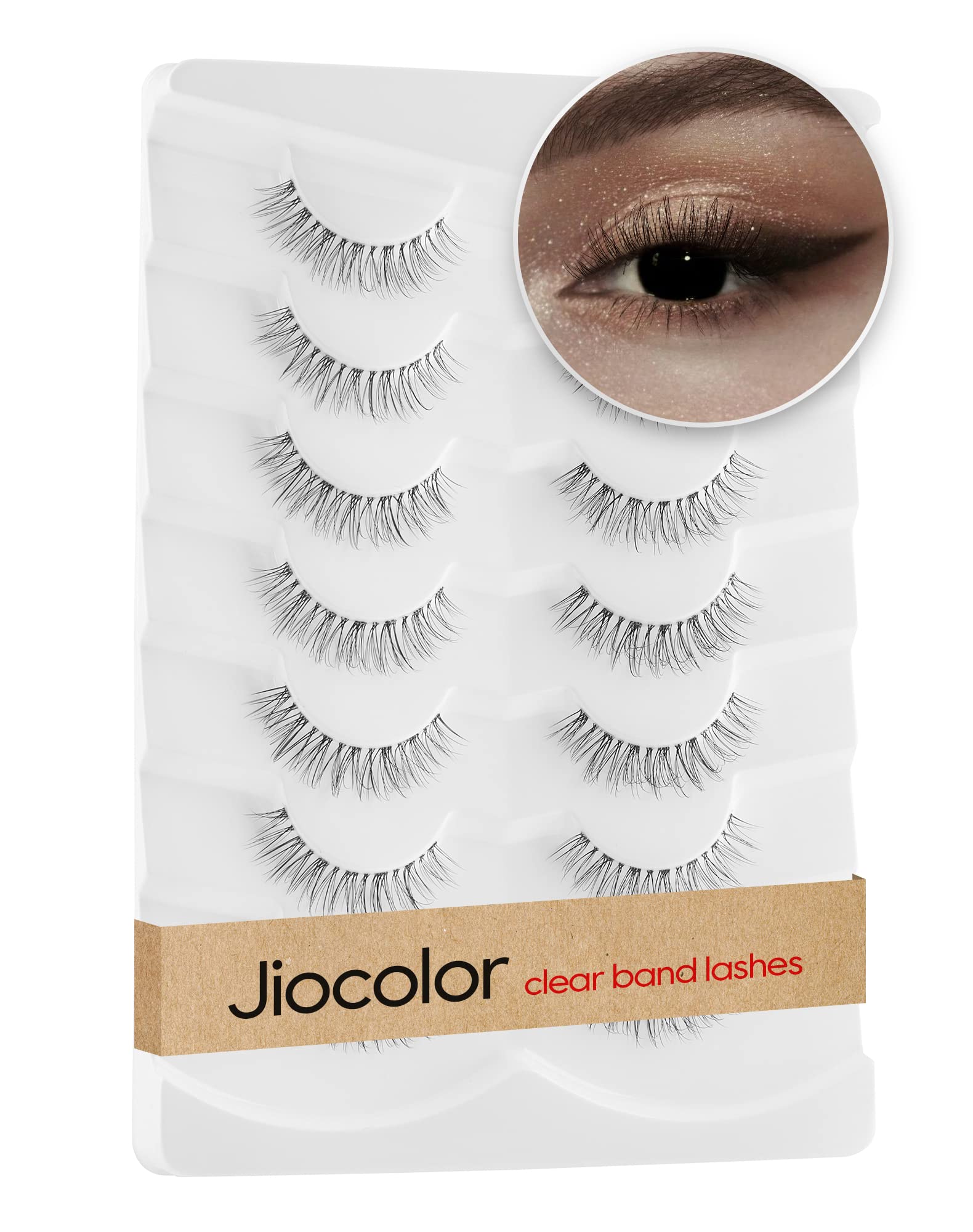 Cilios Jiocolor diseño en capas para volumen sin sobrecargar la mirada.