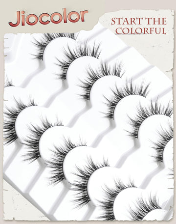 Jiocolor conjunto de siete pares de pestañas para cambiar tu estilo.