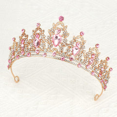 Jiomulig tiara para fiesta rosada, añade elegancia sin esfuerzo.
